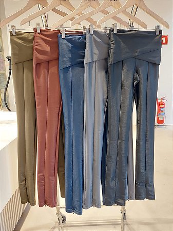 Calça Morina Power Transpasse Detalhe Ziper Perna