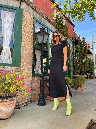 Vestido Midi Canelado Eva bella Juliana