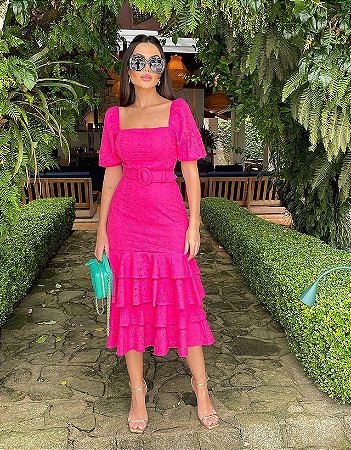 Vestido Midi de Laise Pink