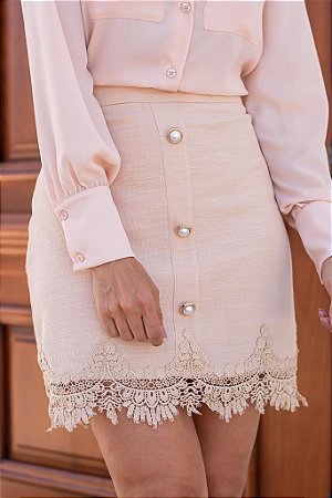 Saia de Tweed Eva bella  Raíssa