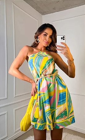 Vestido estampa exclusiva Lily belle