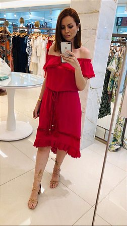 Vestido ombro a ombro Pink Eva bella  Nicole
