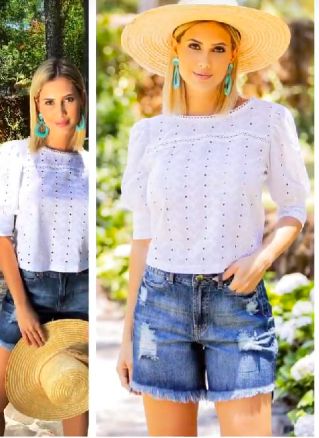 SHORT JEANS EVA BELLA  JAQUELYNE
