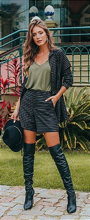SHORT RISCA DE GIZ EVA BELLA GLORIA