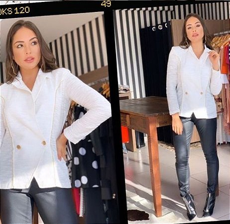 Blazer Lily belle Tweed Off White