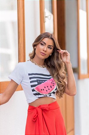 T-Shirt Melância Lily belle 09345