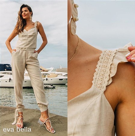 Blusa de linho Eva Bella Jessica