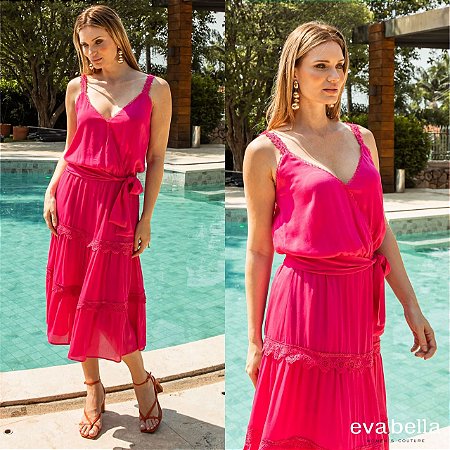 Vestido Pink Eva Bella Ariane