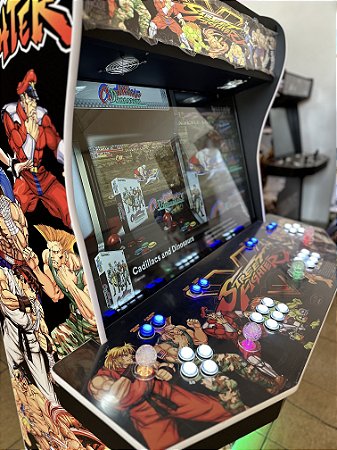 Arcade Premium Fliperama 42 Polegadas - 4 Players - Tema Street Fighter