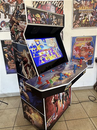 Arcade Fliperama Multijogos 32 polegadas - 4 players - Tema Diversos II