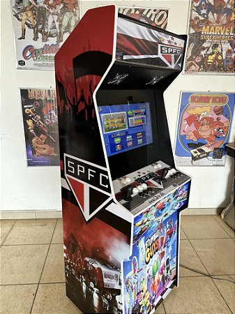Fliperama Mutijogos 22'' Personalizado - Times