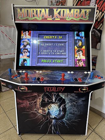 Fliperama Multijogos 42 polegadas - 4 players - Tema Mortal Kombat