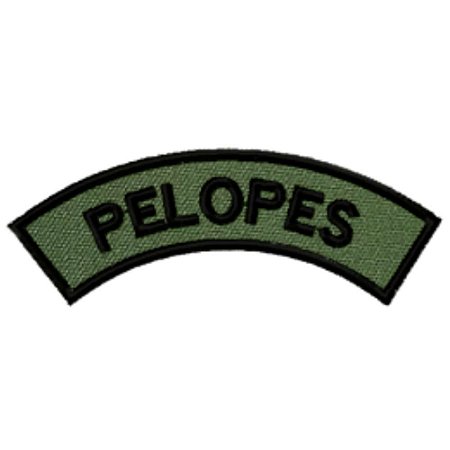 Distintivo Semicircular Bordado de Baixa Visibilidade - Manicaca PELOPES