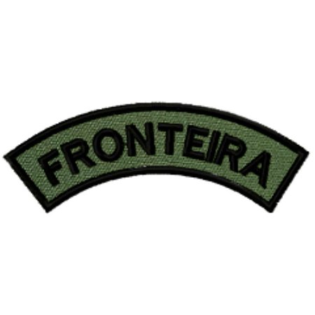 Distintivo Semicircular Bordado de Baixa Visibilidade - Manicaca FRONTEIRA