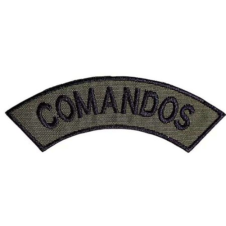 Distintivo Semicircular Bordado de Baixa Visibilidade - Manicaca COMANDOS