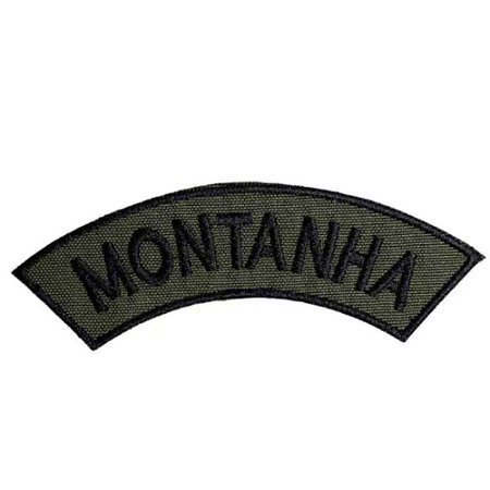 Distintivo Semicircular Bordado de Baixa Visibilidade - Manicaca MONTANHA