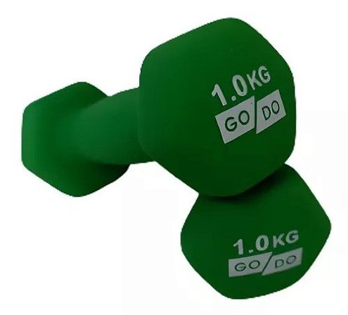 Par De Halteres Com Vinil Fosco 1 Kg C/ Nf - Dsr