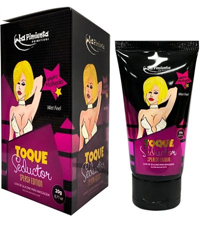 Splash Edition Toque Seductor Luva de Silicone para Massagem Efeito Molhado La Pimienta