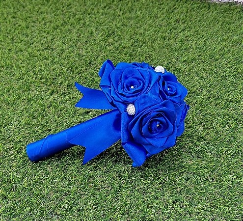 Buquê Rosas Colombianas Azul Royal