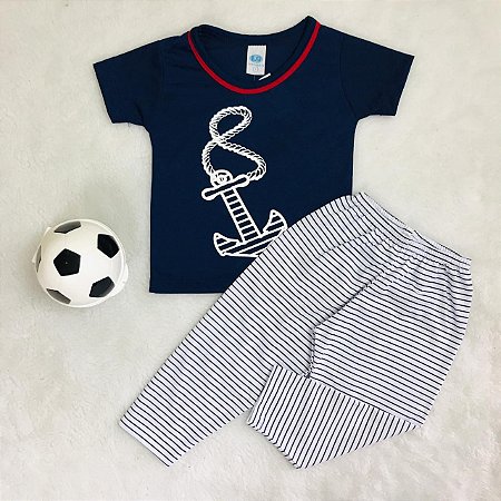 Pijama Infantil Menino Longo Âncora da LG