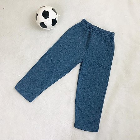 Calça Infantil Masculina Moletom Flanelado - Cores Diferentes