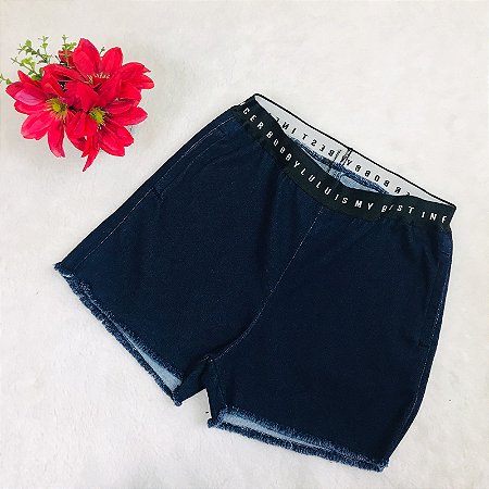 Shorts Juvenil Azul Marinho Jeans da BobbyLulu