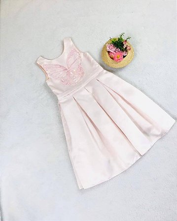Vestido de Festa Infantil Rosa Claro da Petit Cherie