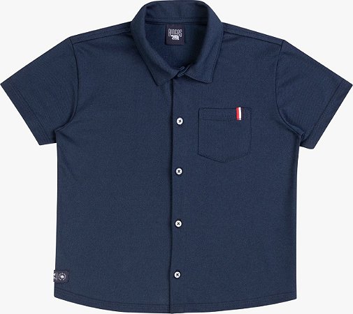 Camisa Infantil Masculina em Piquet da Biogas - Cores Diferentes