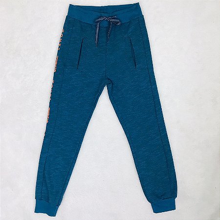 Calça Infantil Masculina em Moletom Flanelada Rabisco da Lamon