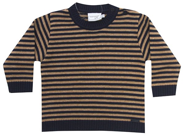 Blusa Infantil de Tricô Para Meninos Listrada da Noruega