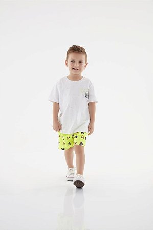 Conjunto Infantil de Menino com Shorts de Tactel da Up Baby