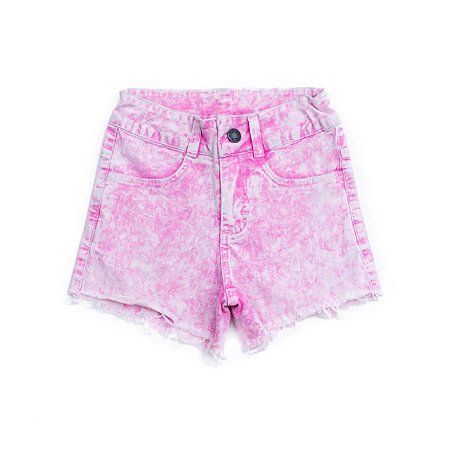 Shorts Infantil Feminino Pink Estonado da Have Fun