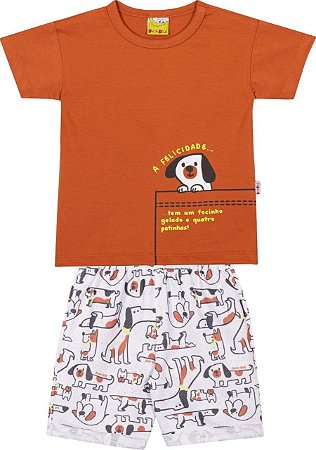 Conjunto Infantil Masculino de Cachorro da Nini Bambini