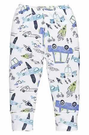 Calça Mijão de Bebê Masculino de Carros da Up Baby