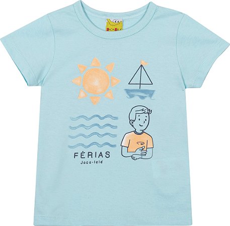 Camiseta Infantil Masculina de Algodão da Jaca-Lelé