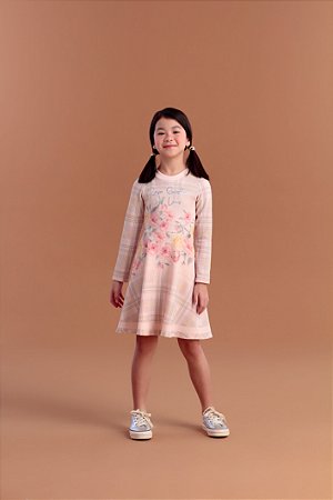 Vestido Infantil Casual Manga Longa da Petit Cherie - Tipinhos Moda Infantil  e Juvenil