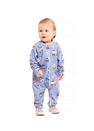 Macacão de Bebê Masculino Longo Pijama Soft Caminhão - Tipinhos Moda  Infantil e Juvenil