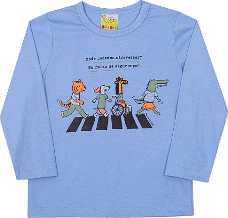 Camiseta Infantil de Frio Masculina Educativa e Inclusiva