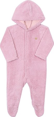 Macacão de Bebê Longo Feminino em Pele da Nini Bambini