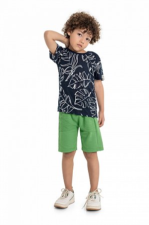 Conjunto Infantil Masculino de Verão com Bermuda da Quimby