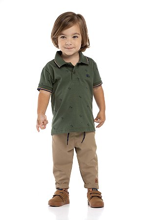 Camiseta Infantil Masculina Gola Polo Arrumadinha