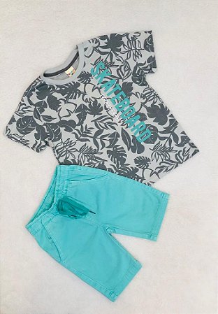 Conjunto Infantil Masculino de Verão com Bermuda