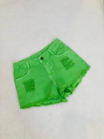 Shorts Infantil Feminino Sarja Destroid da Have Fun