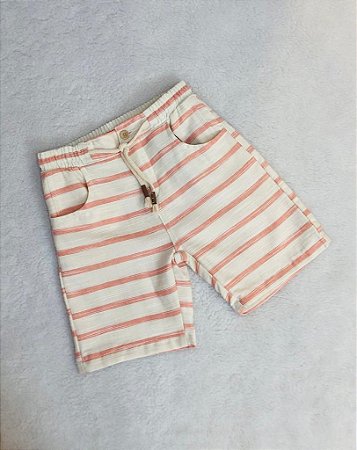 Bermuda de Infantil Masculina Listrada da Tocaia Kids