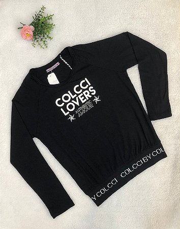 Blusa Infantil Feminina Manga Longa Veste Legging Colcci Fun
