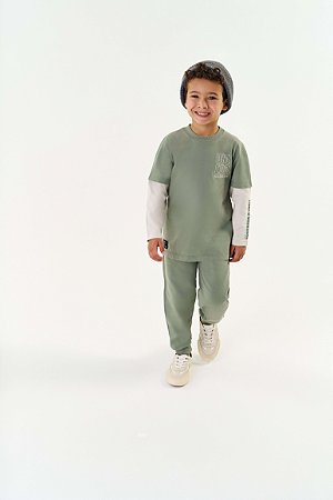 Camiseta Infantil Manga Longa Algodão da Abrange