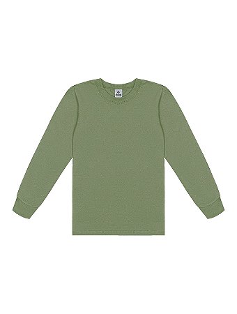 Camiseta Infantil Manga Longa Algodão da Abrange