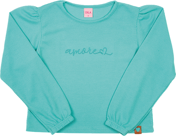 Blusa Infantil Feminina de Manga Longa Tiffany