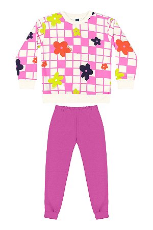 Conjunto Infantil Feminino de Frio Fechado da Bee Loop
