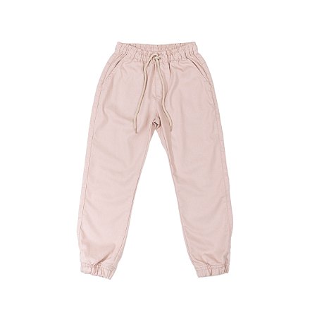 Calça Infantil de Sarja Caqui Elástico na Barra da Have Fun